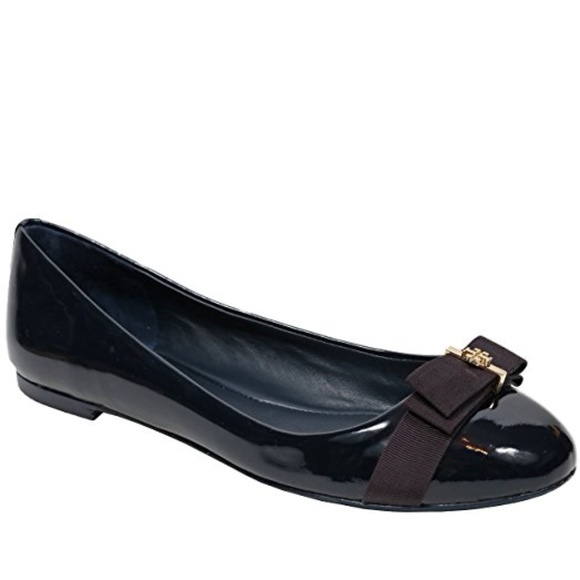 black ballet flats with ribbon